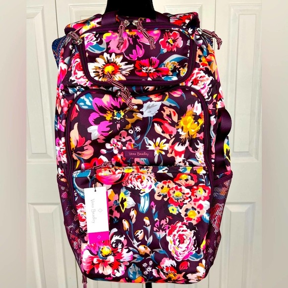 NWT Vera Bradley Lighten Up Journey Backpack - Indiana Blossoms - Picture 11 of 16